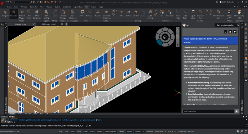 Drawings Automation for BIM Projects with ARES Commander
