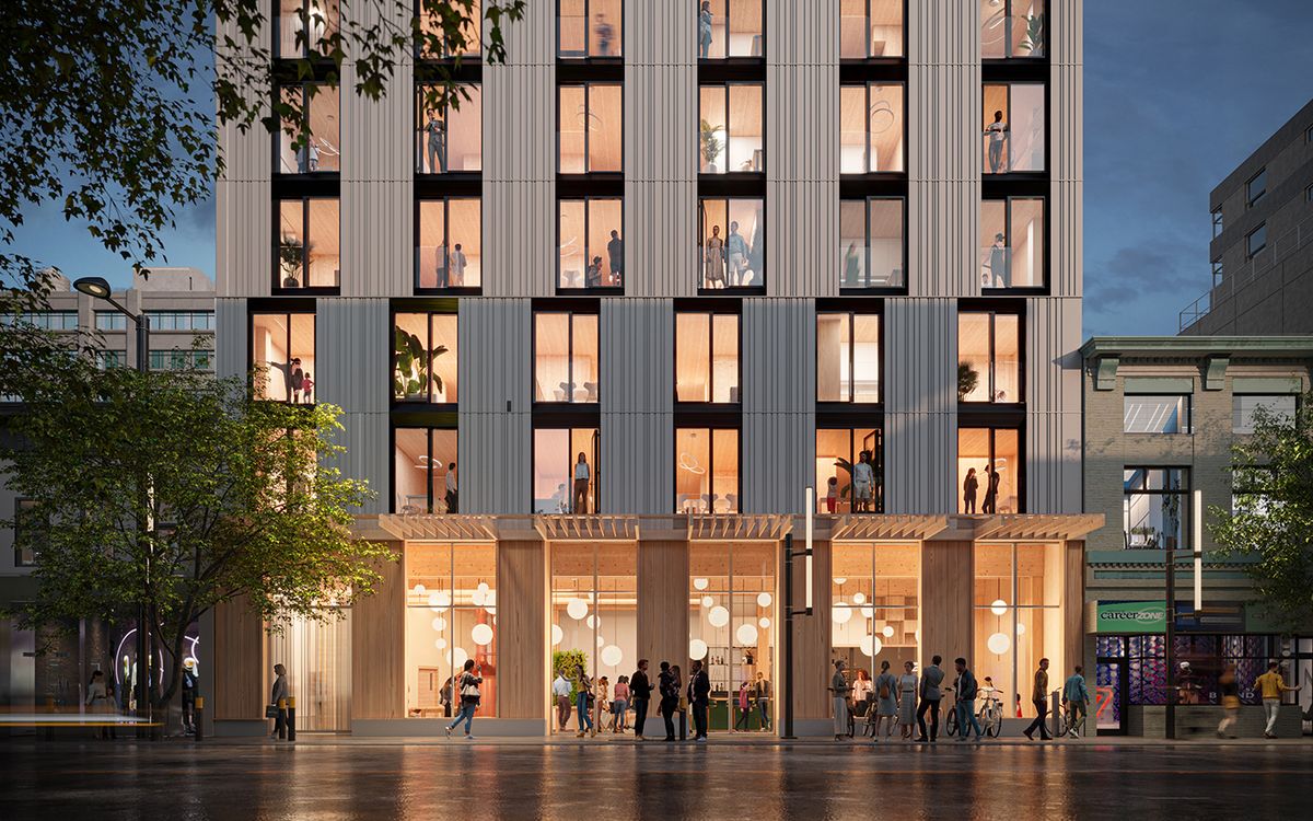 Intelligent City buildings are made from prefabricated mass timber building components