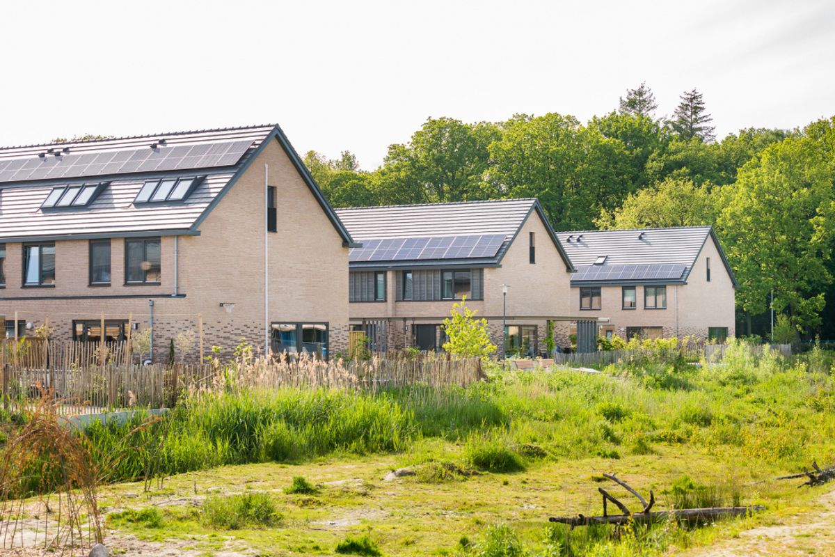 Hazenberg developed Vredeoord in collaboration with Sint Trudo: a special neighborhood with about 250 homes. 
