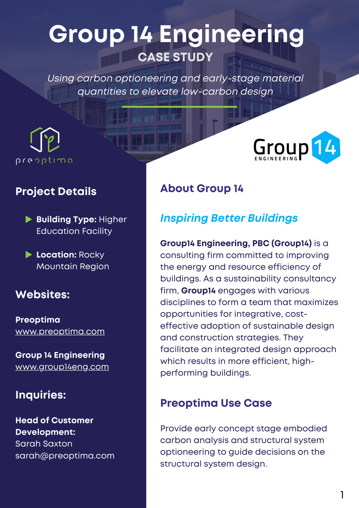 Higher Education Facility in the Rocky Mountain Region - Group14 Engineering