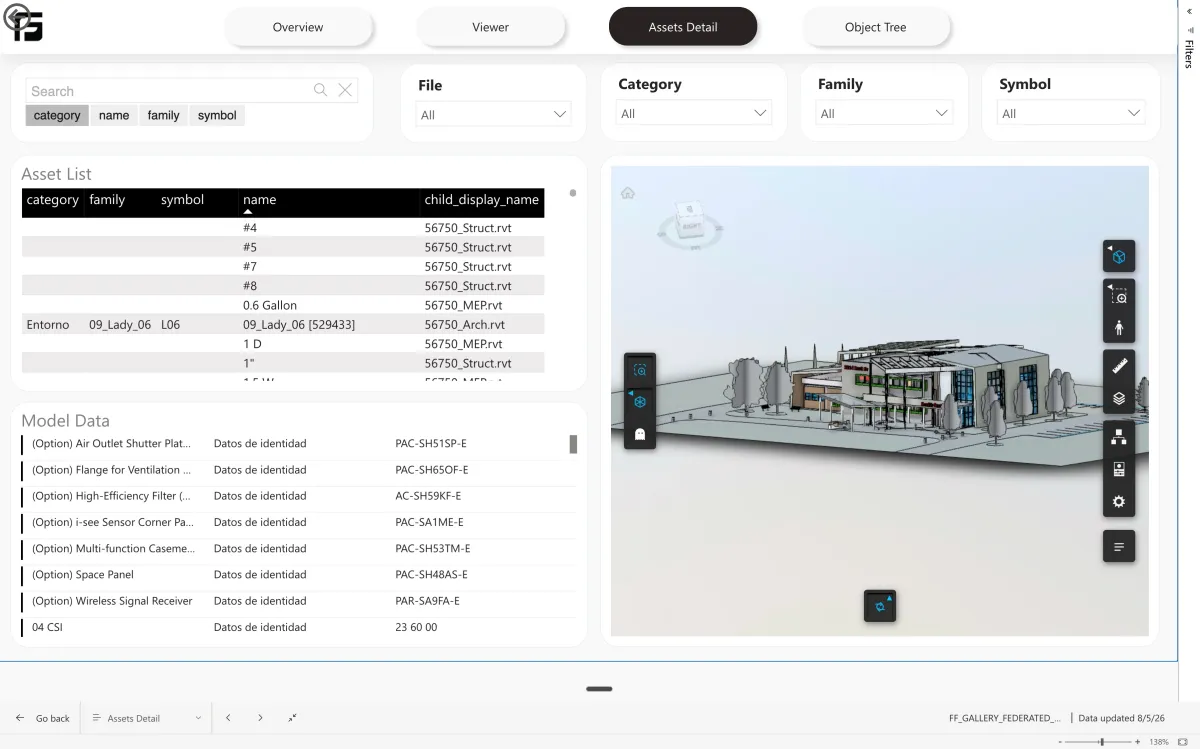 Frame Federated BIM Reporting
