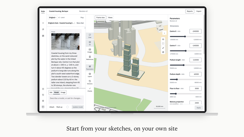 Start from your sketches, on your own site