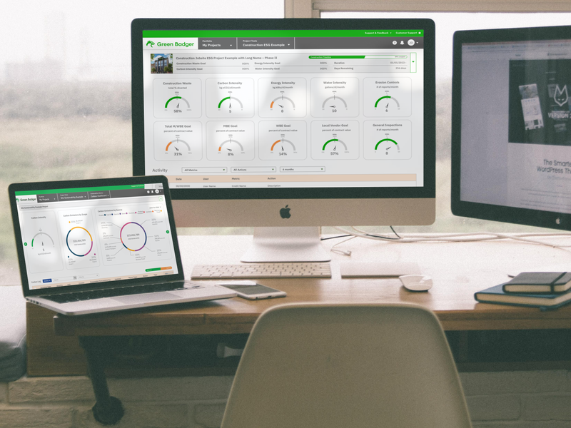 Green Badger's customizable dashboards make ESG tracking easy