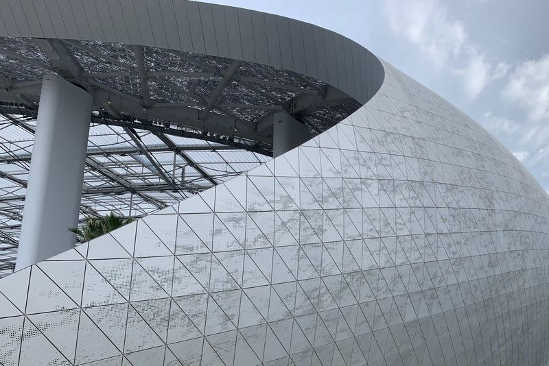 At SoFi Stadium in Inglewood, CA Concert technology was used to professionally certify and authenticate over 34,000 digital files used for fabricating the anodized aluminum panels for the roof canopy.