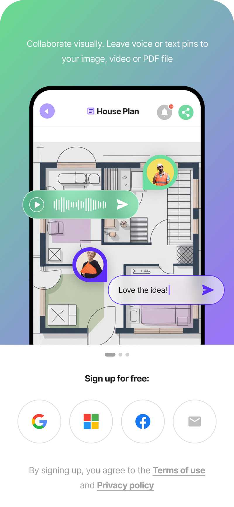 IOS Android Pinmy app screen