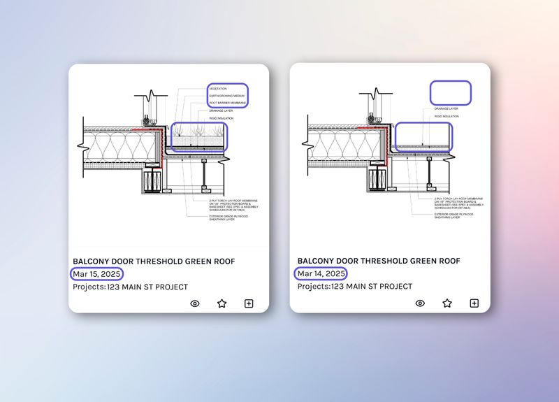 AI Asset Versioning | ARKI Versioning and Snapshot capabilities streamline your design assets, automatically de-duplicating identical details across your firm.
