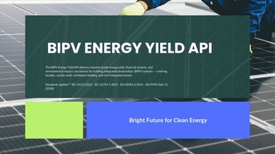 BIPV Energy Yield API
