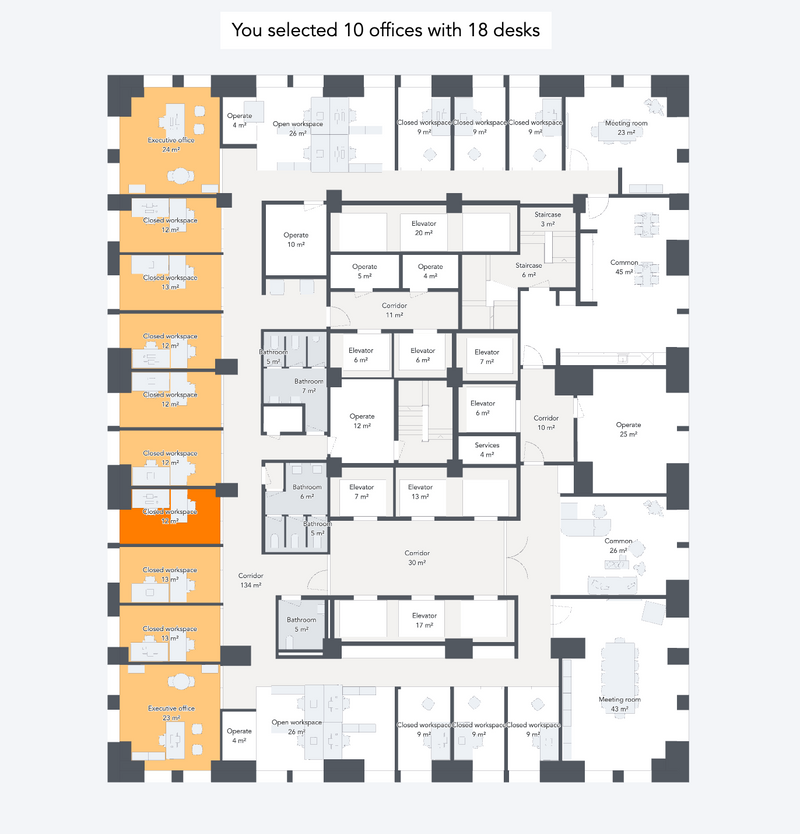 Built with Archilogic: Office Adjacency Calculator