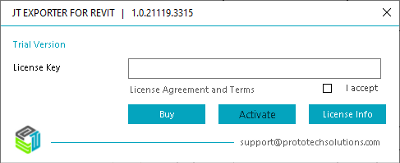 JT EXPORTER REVIT_License KEY