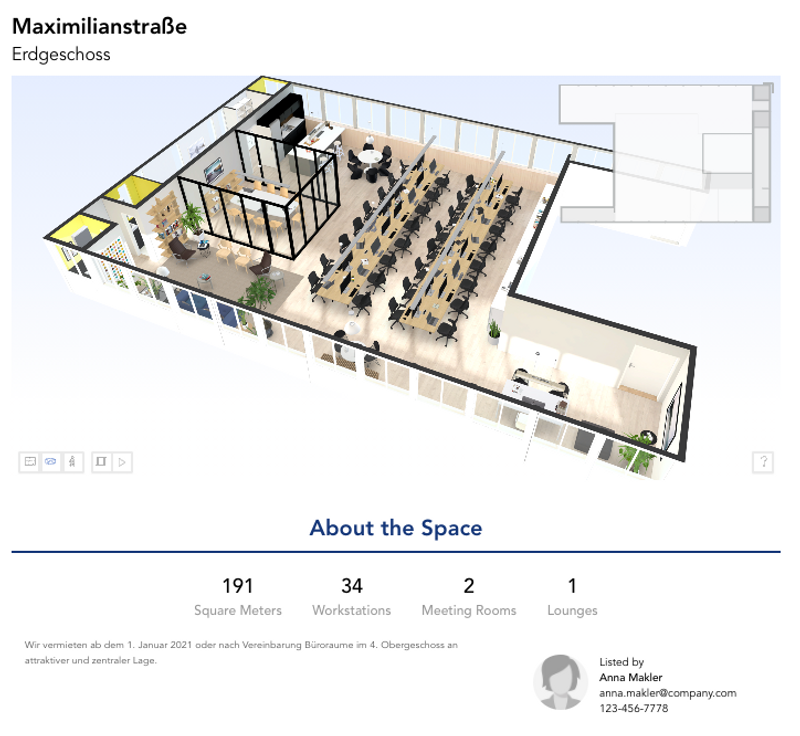 Built with Archilogic: Real Estate Listing Page