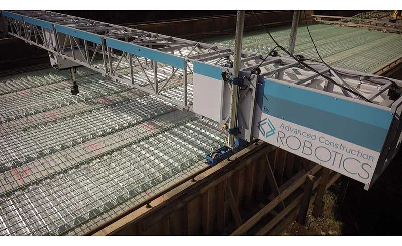 Rebar-Tying Robot Debuts on Pennsylvania Bridge