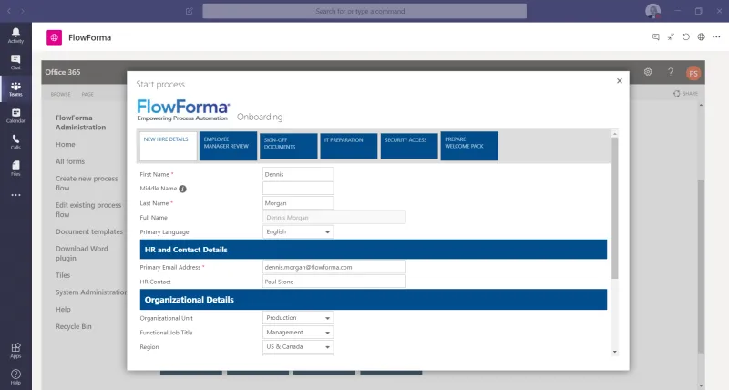 FlowForma Workflow Software For Microsoft Teams | FlowForma App