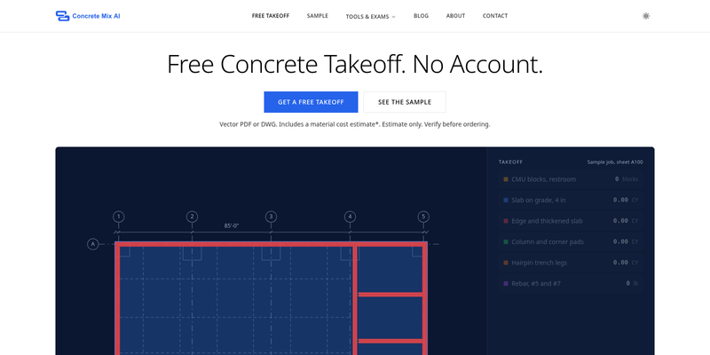 Concrete Mix AI pricing, case studies, alternatives & more