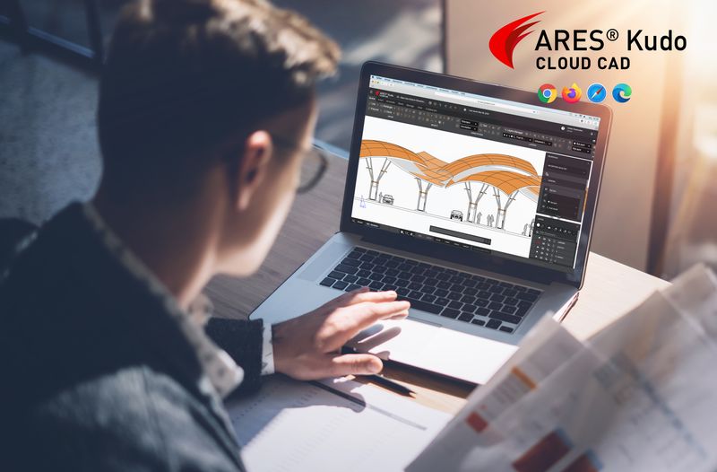 ARES Kudo - Online CAD: Create and modify DWG drawings online, and enjoy new collaboration features to comment with voice, photos, text notes, and stamps.