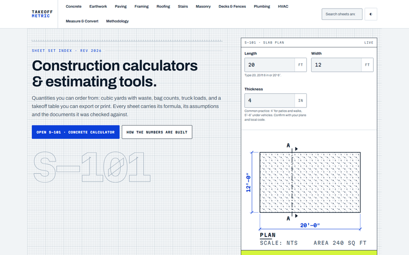 TakeoffMetric pricing, case studies, alternatives & more