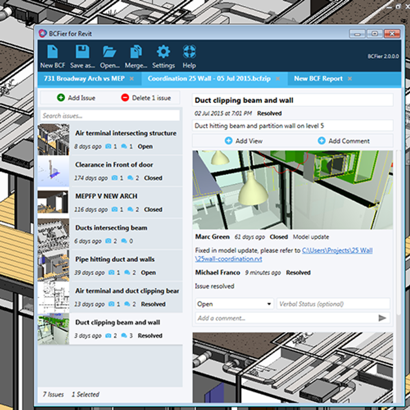 BCFier Revit Interface