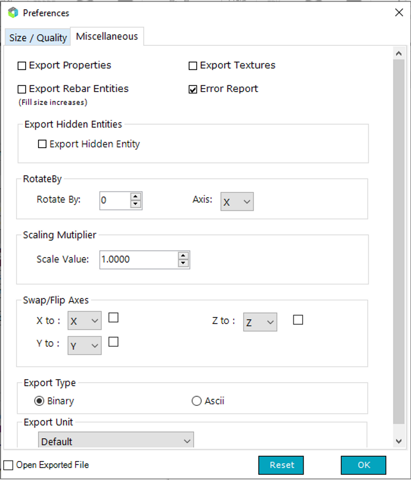 Perference_FBX_Size/Quality