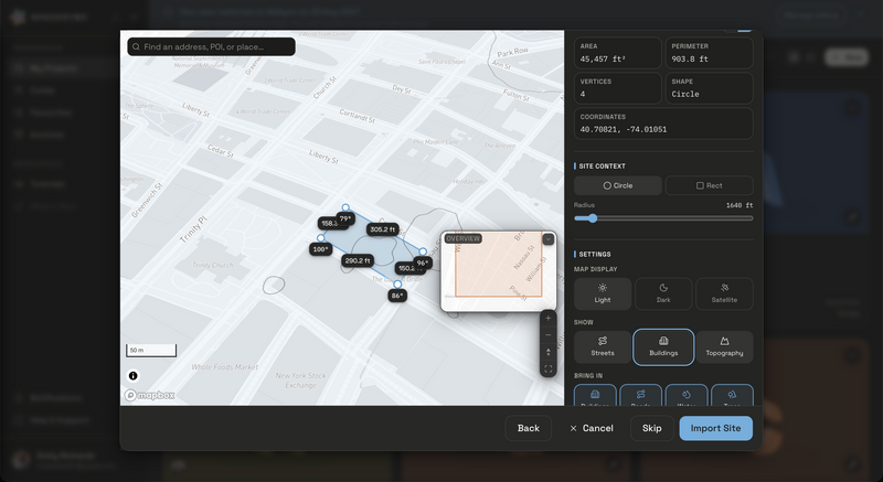 Select Project Site