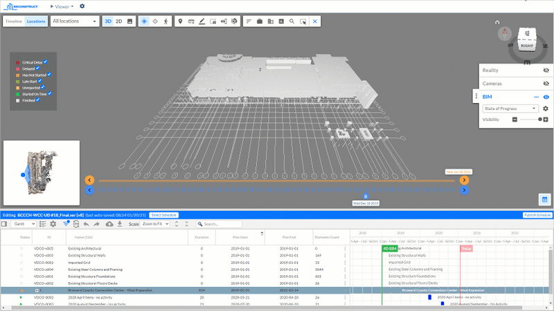 Mitigate risks with 4d schedule integration