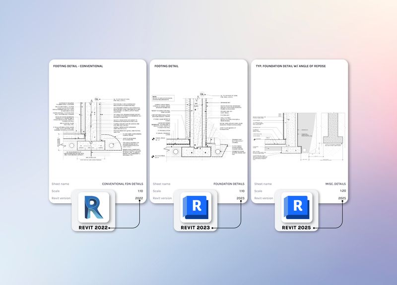 Compare between Revit Versions | Comparison tools help identify design variations and similarities across projects, improving accuracy and version control